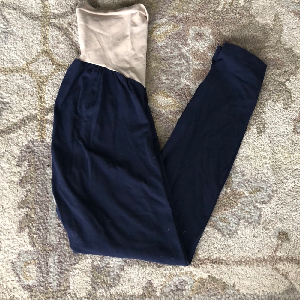 Motherhood Maternity navy blue leggings